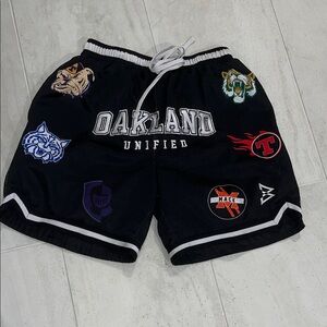 Black Men's Shorts Oakland Schools